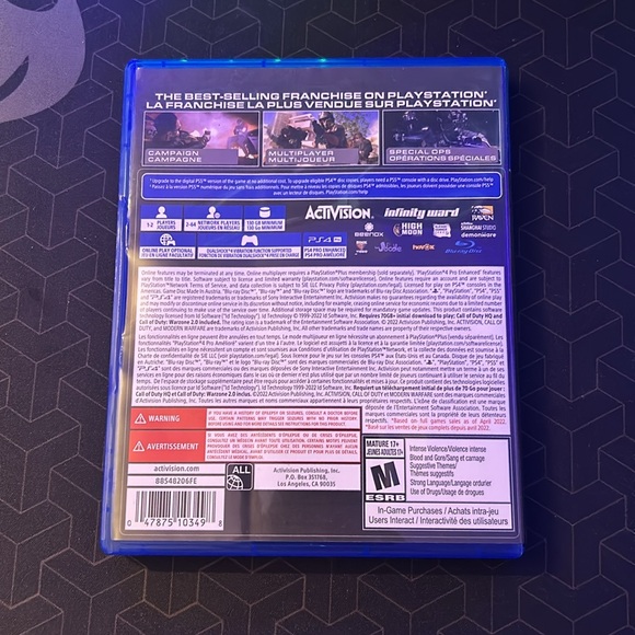 CALL OF DUTY MODERN WARFARE II
PLAYSTATION 4
Cross-Gen Edition - Picture 3 of 3